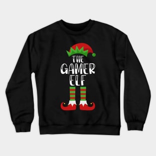 The gamer Elf Funny Family Party Crewneck Sweatshirt